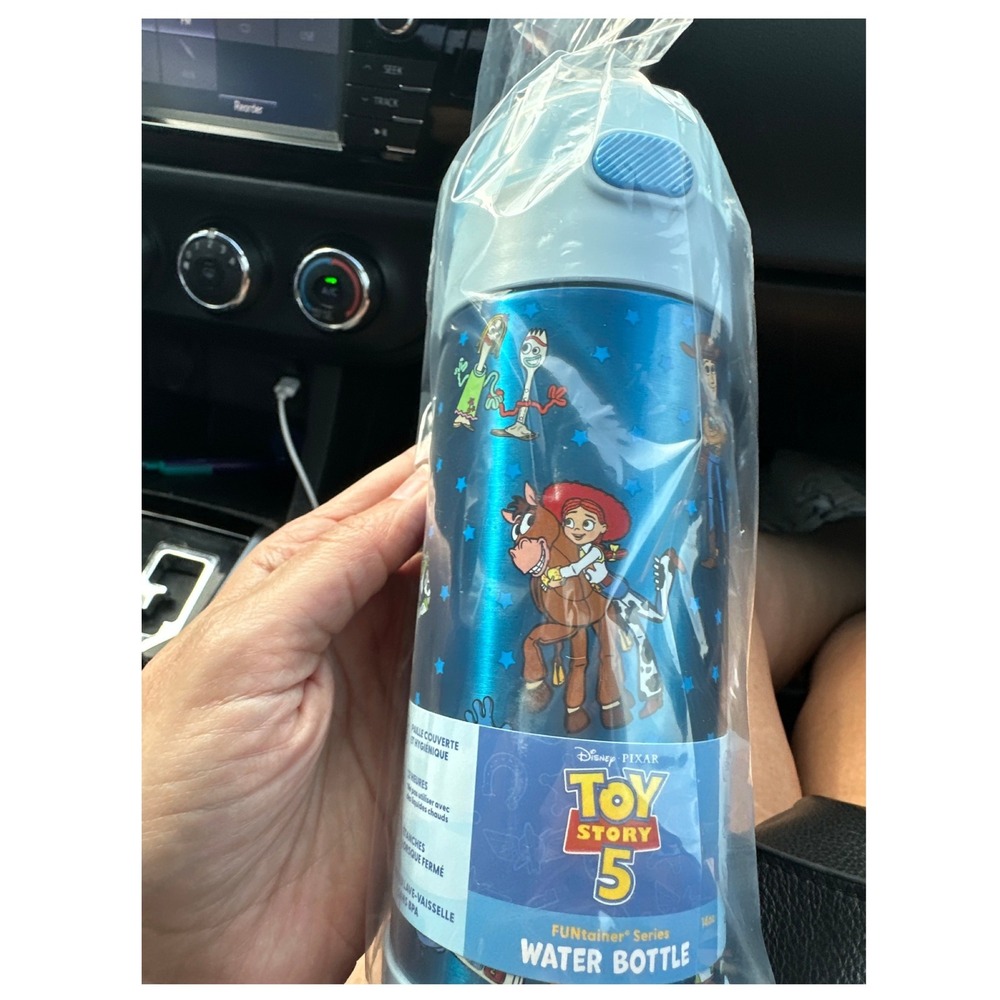 Thermos Water Bottle Kids 12oz Blue New Toy Story 5 FUNtainer Stainless Steel